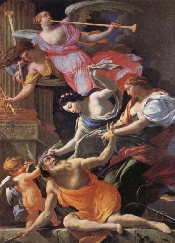 Saturn,conquered byu Amor,Venus and Hope, Simon  Vouet